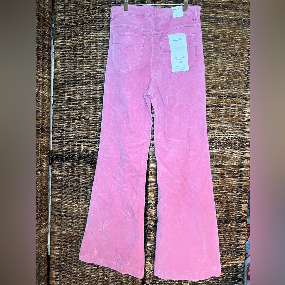 Rollas Eastcoast Flare in Lilac Cord (but they are pink!) - Picture 3 of 5